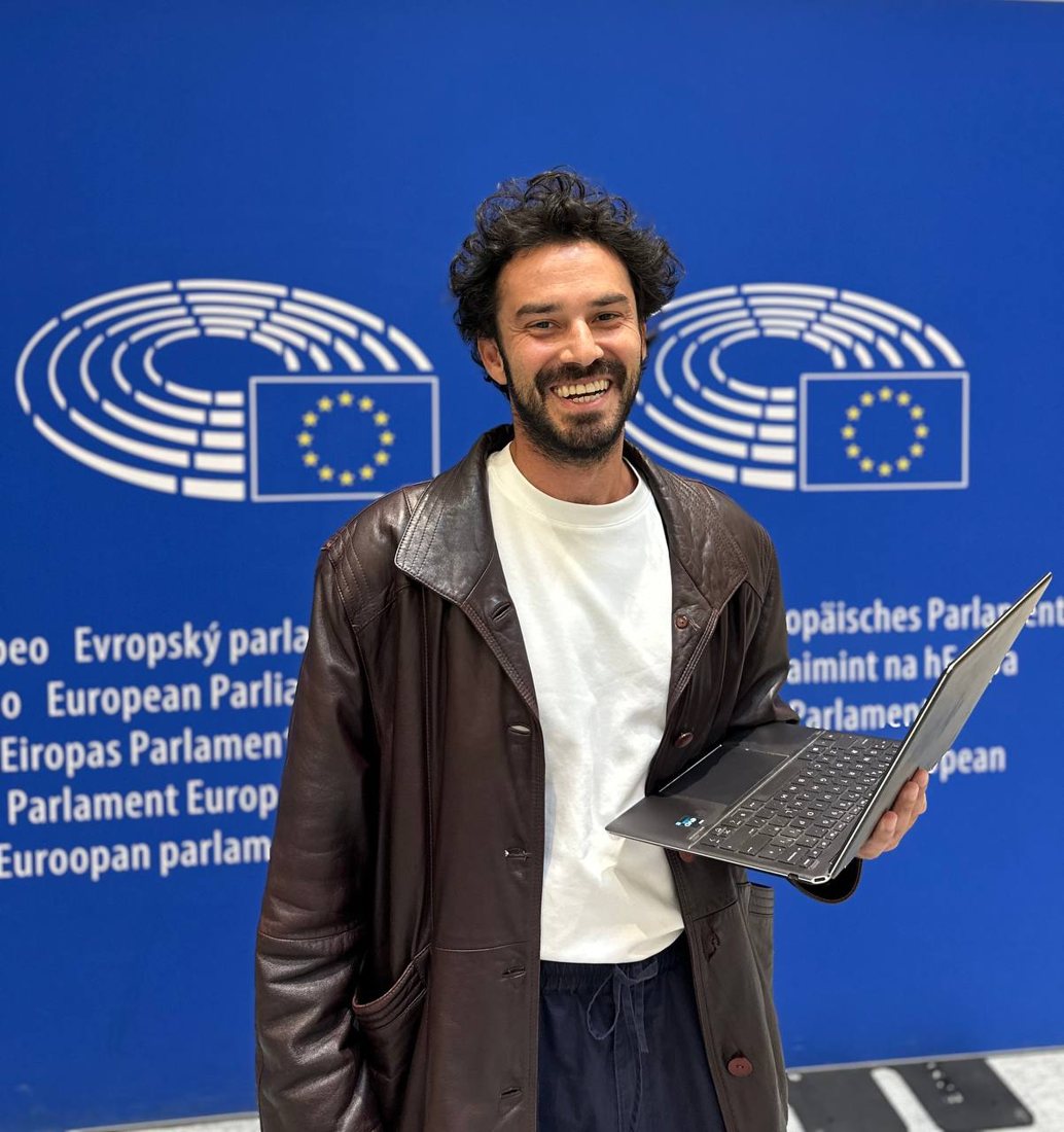 Armen Andonian at the European Parliament in Brussels